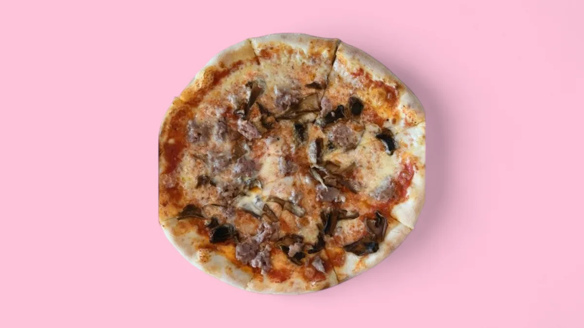 Mushroom and Sausage Pizza