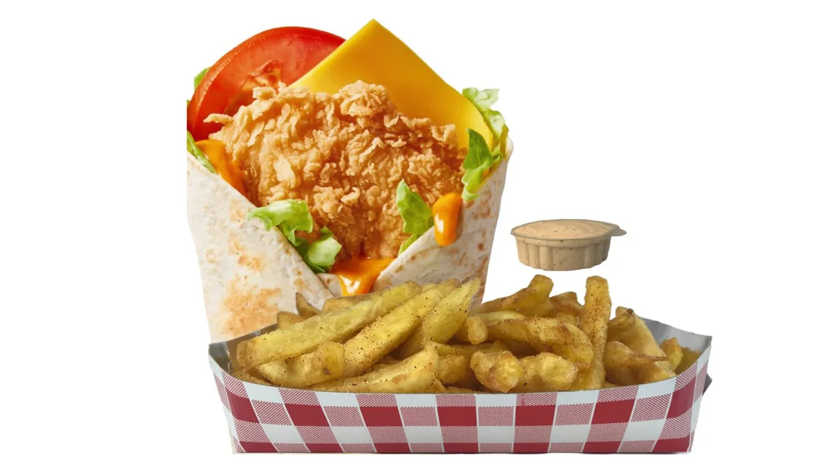 Cheesy chicken tortilja box