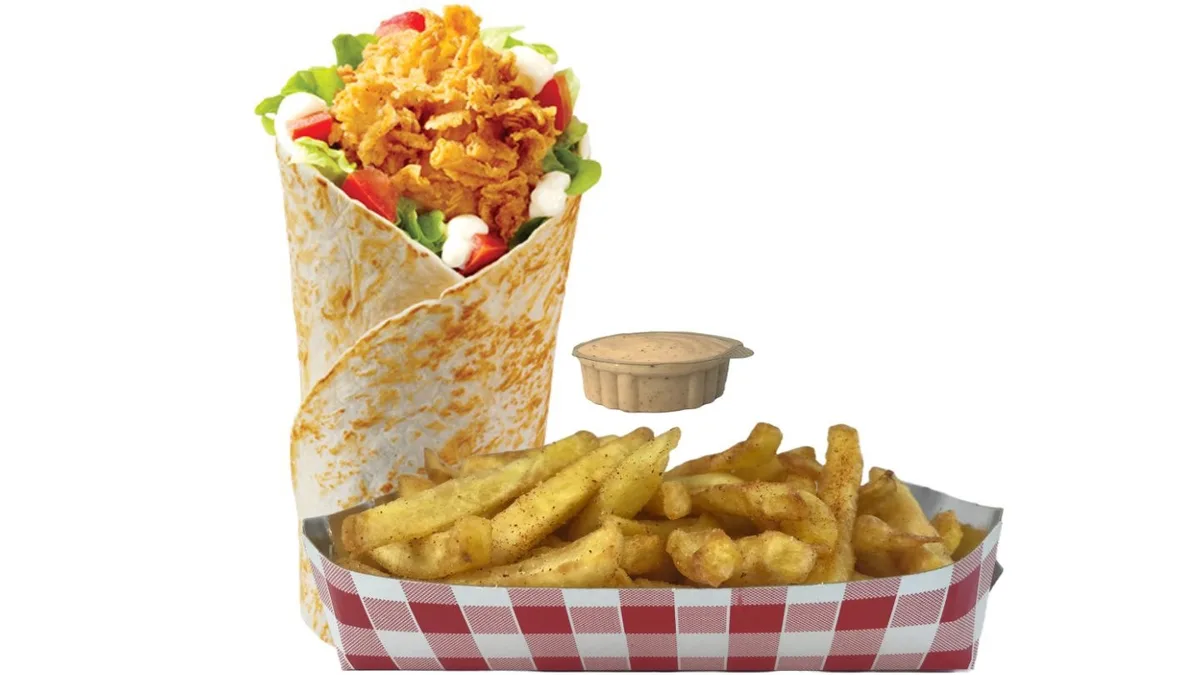 KFC tortilja box