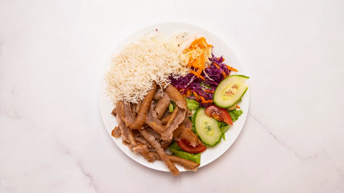 Doner talíř s basmati rýži