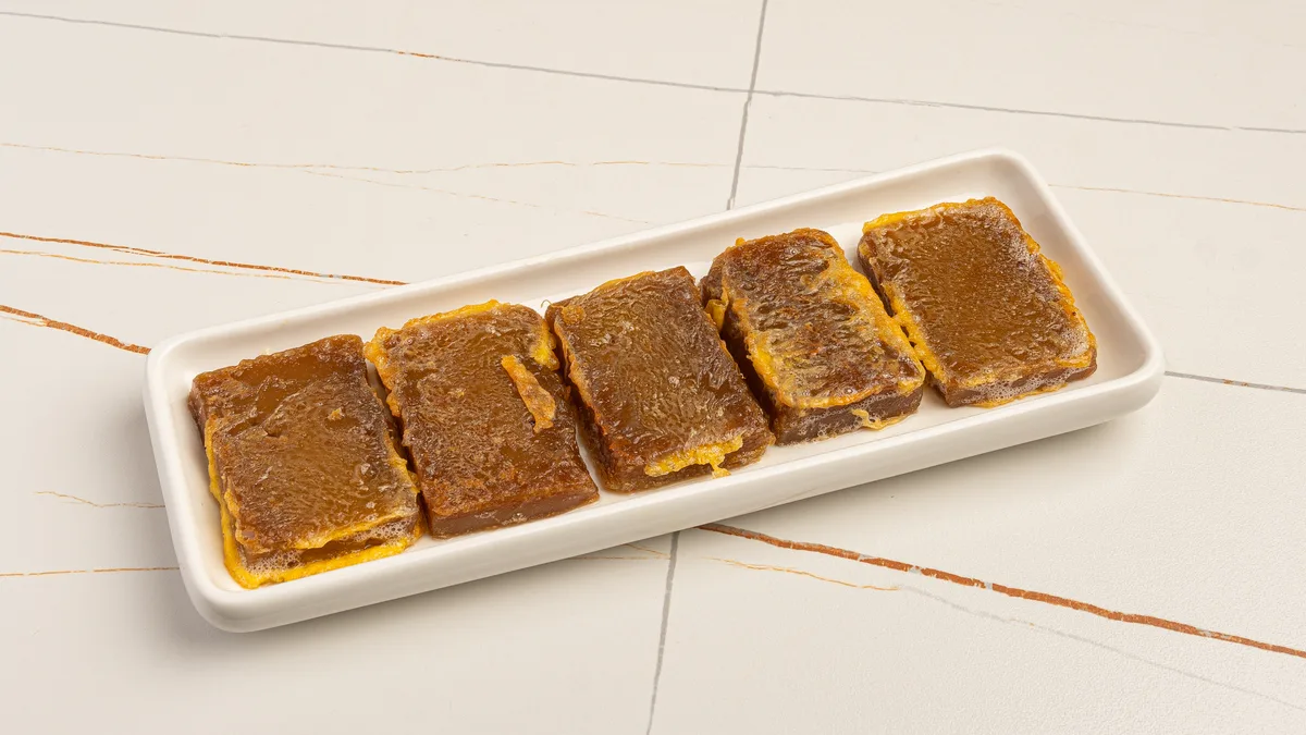 213. Rántott ragacsos rizstorta barnacukorral 香煎红糖年糕 Fried Brown Sugar Cake