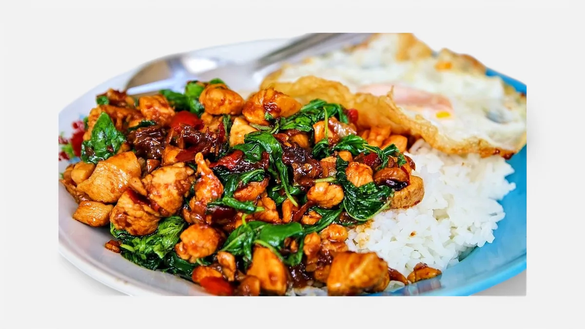 Stir Fried Chicken with Basil (Kraprao Kai)