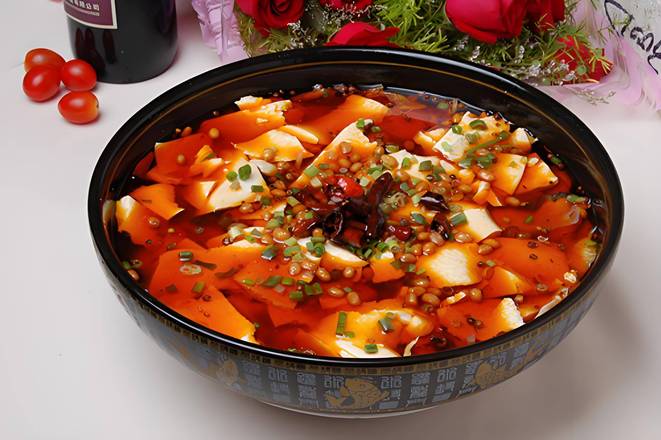 Fish Fillet W. Tender Tofu In Spicy Szechwan Sauce/麻辣豆花鱼片