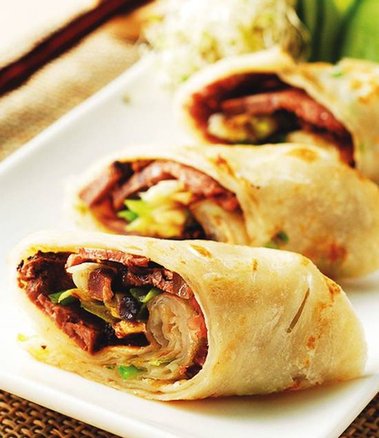 Homemade Beef Burrito/手抓牛肉卷饼