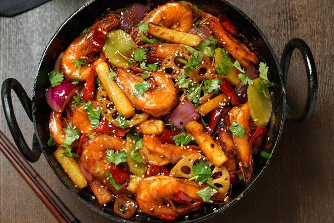 Spicy Dry Pot Shrimp/干锅大虾