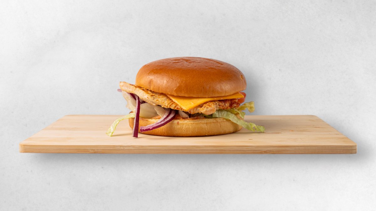 Medium Brioche Chili Chicken Cheeseburger 🌶️