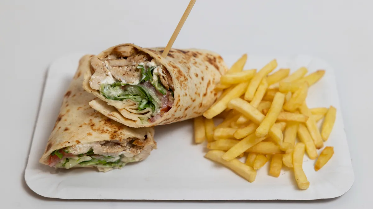 Greek Chicken Tortilla s prilogom
