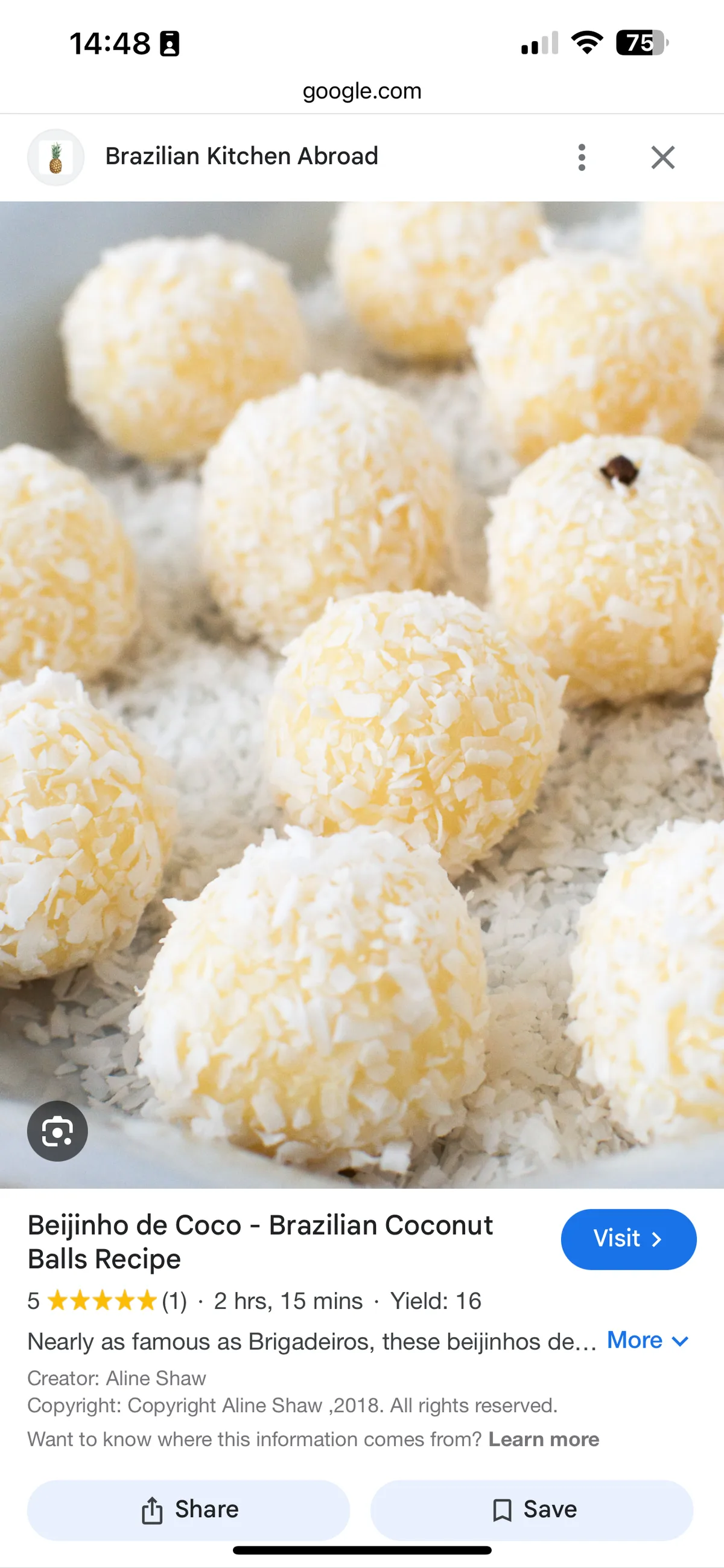 Kokos bällchen