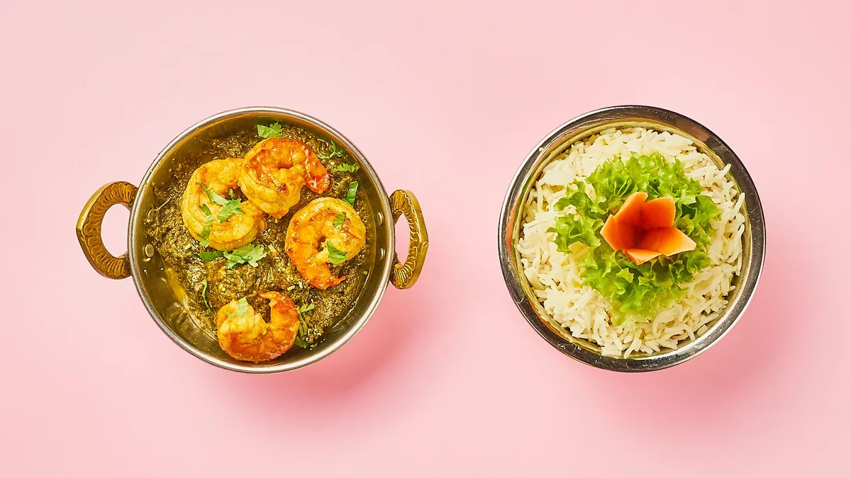 136. Prawns Palak