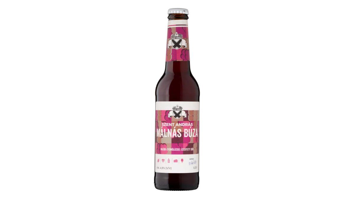 Szent András Málnás Búza 0,33l