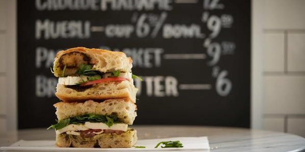 Fresh Mozzarella Cheese Sandwich