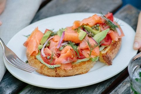 Smoked Salmon and Avocado Tartine