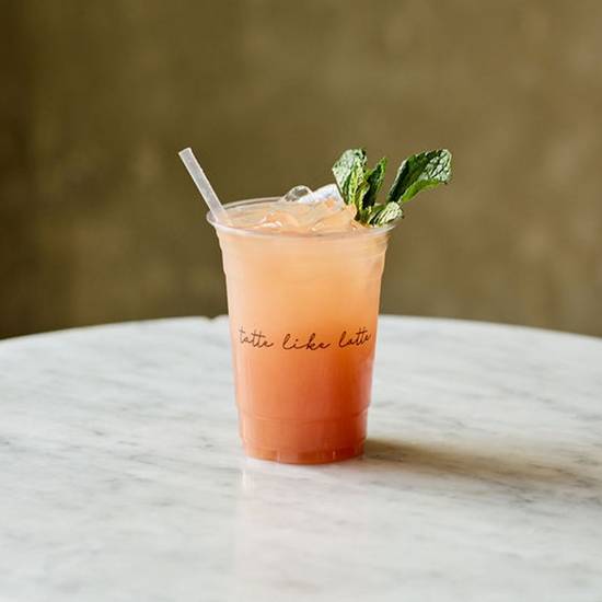 16 Oz Iced White Peach and Mint Cooler