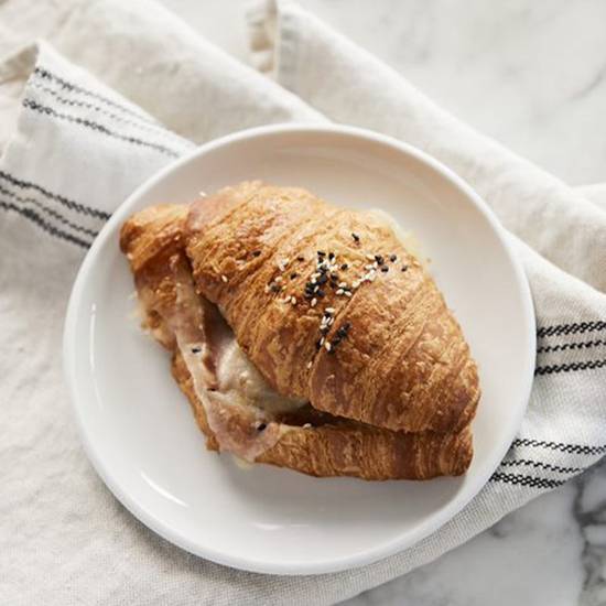 Ham and Cheese Croissant with Dijon Mustard
