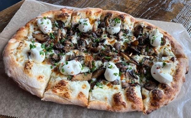 Mushroom and Ricotta Pizza