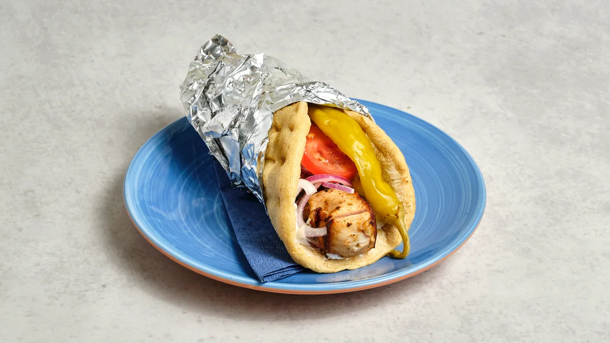 Kycklingsouvlaki I Pita