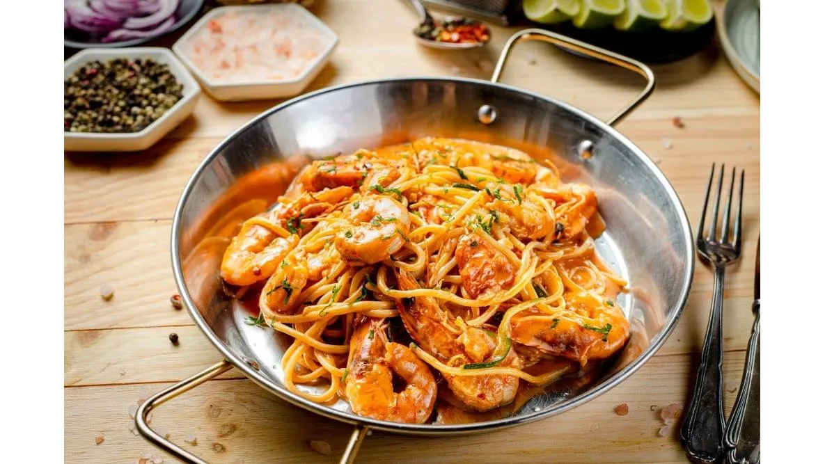 Spaghetti cu Creveți