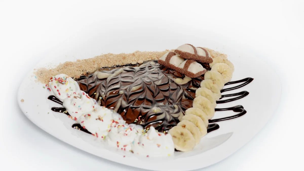 Nutella, banana, Kinder Bueno, Plazma, šlag