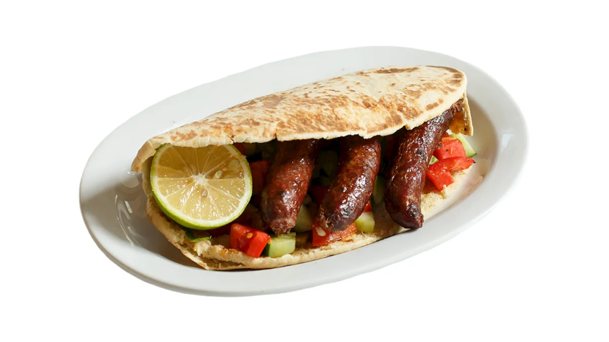 Sausage Cypriot Pita