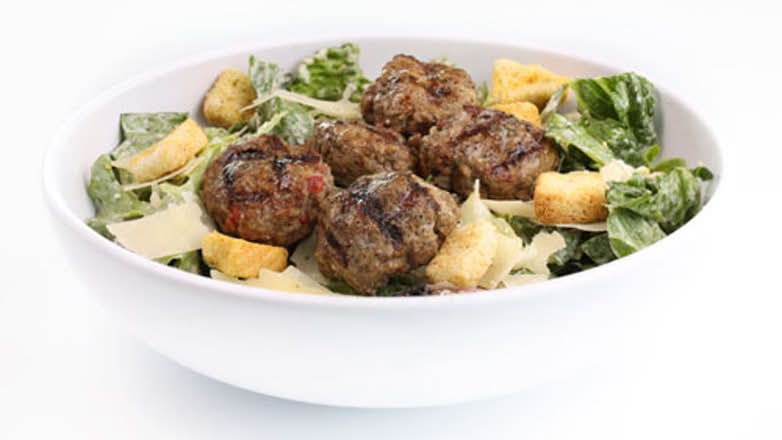 Caesar Salad w/ Turkish Meatballs