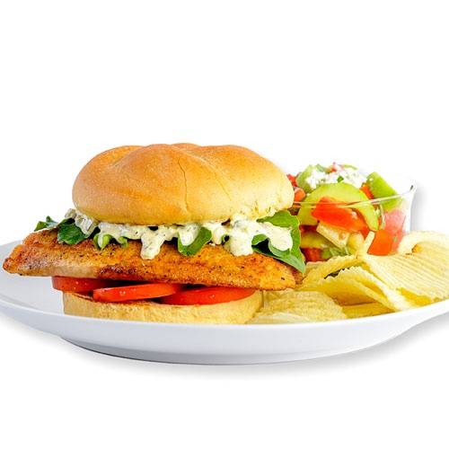 Grilled Fish Sandwich (Gyros, Pitas & More)