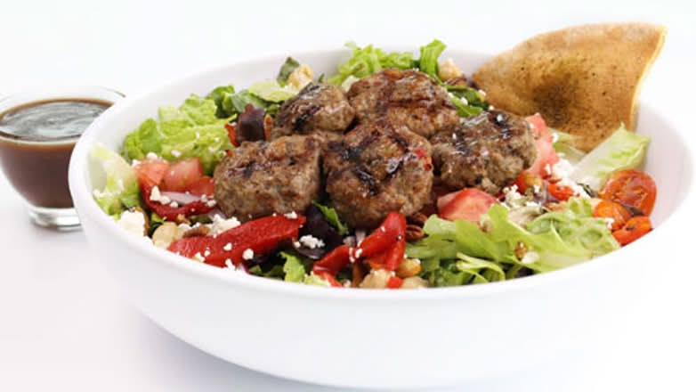 Mediterranean Salad w/ Turkish Meatballs