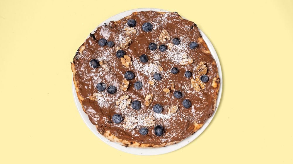 Pizza mit Nutella