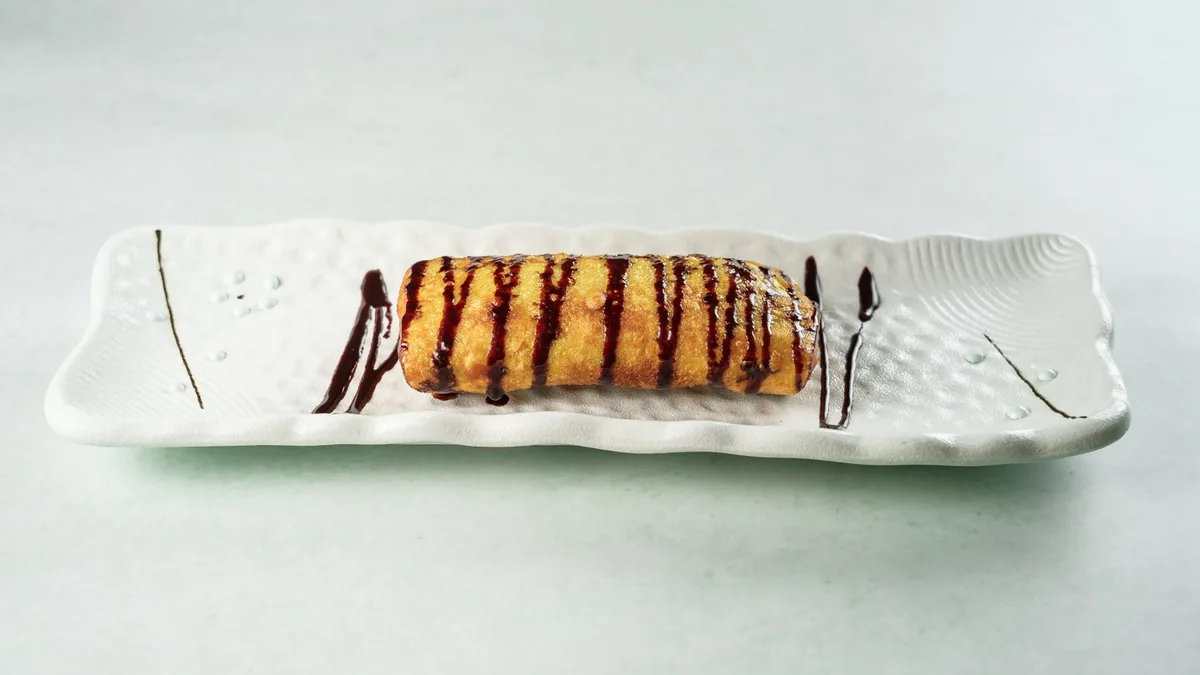 Fried crepe with Nutella
