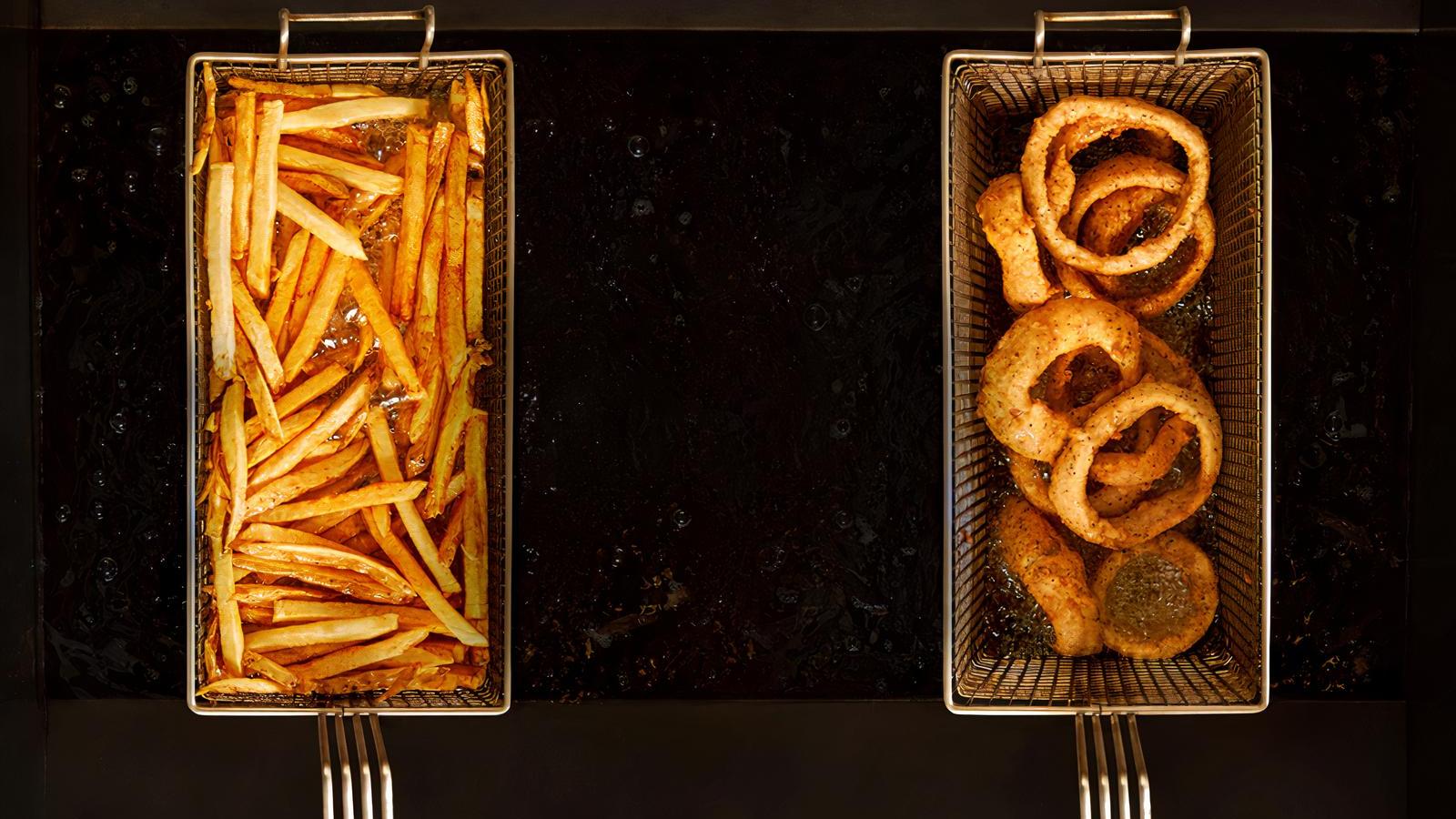 50/50 Fries and Onion Rings