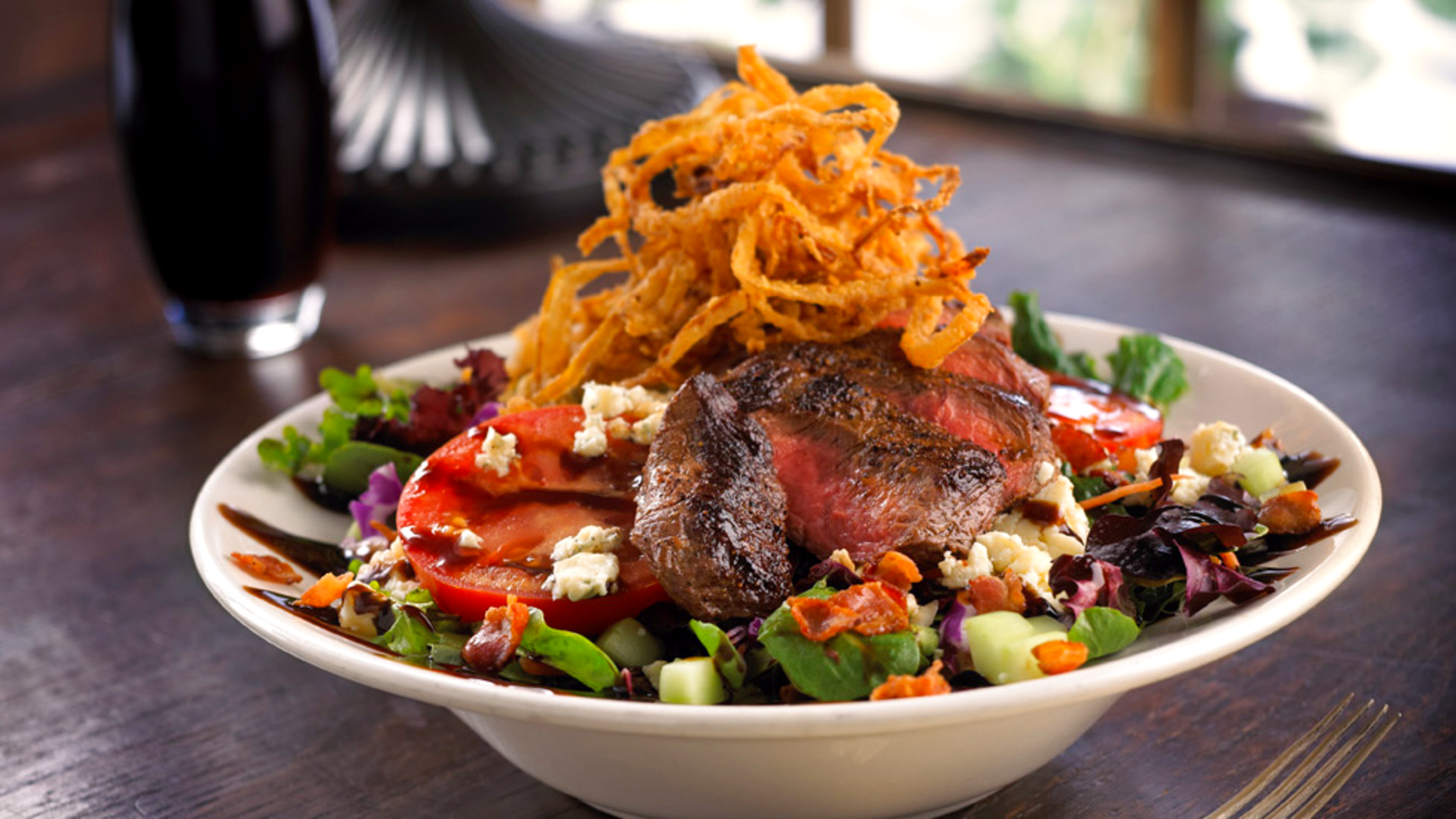 Balsamic Blue Steak Salad