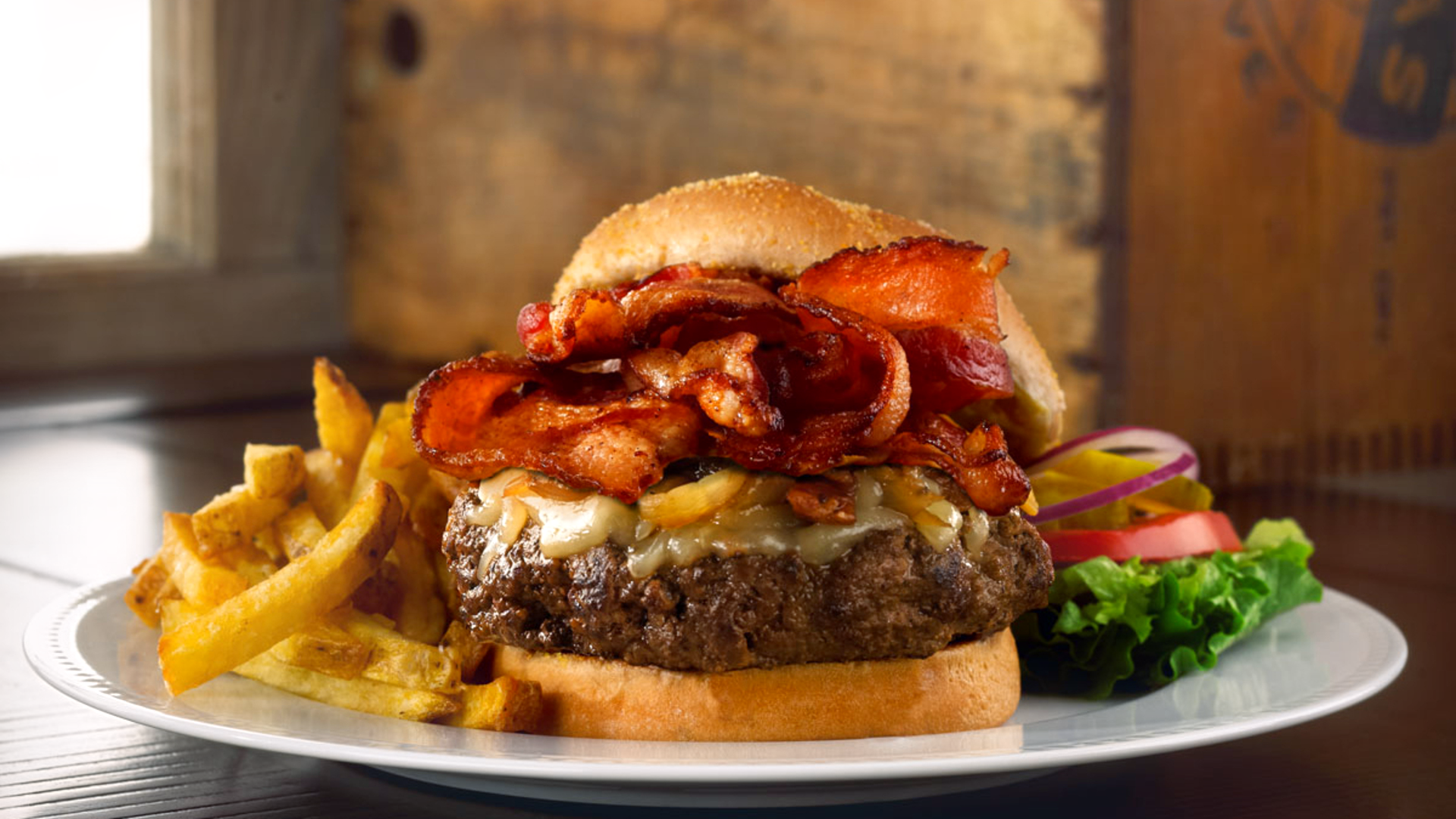 Ted's Bacon Cheeseburger