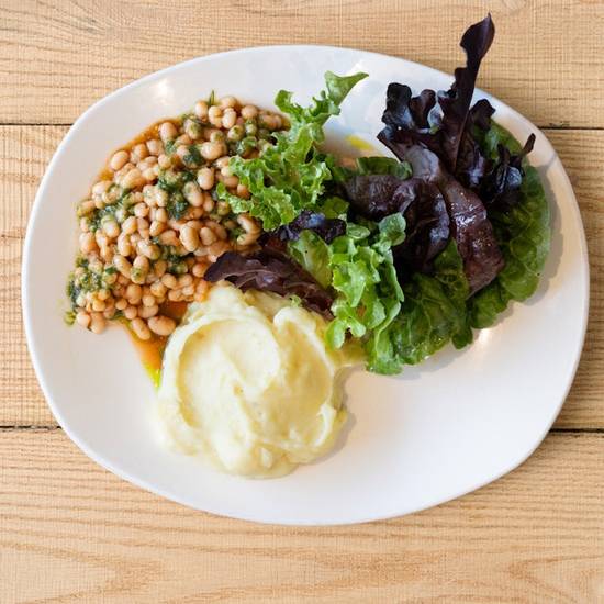 great northern braised bean plate