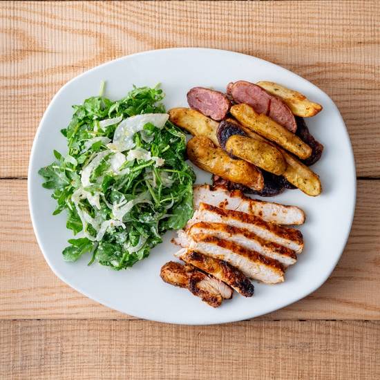 grilled chipotle barbeque chicken plate