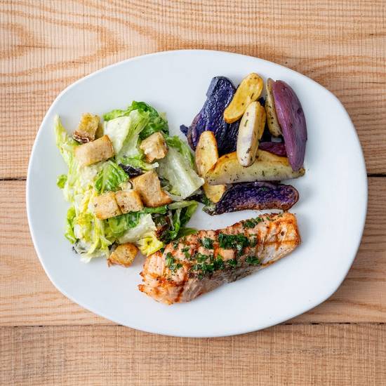 grilled salmon plate