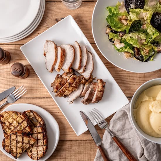 grilled salt and pepper chicken holiday meal