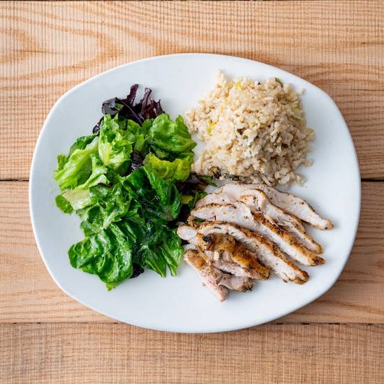 grilled salt and pepper chicken plate