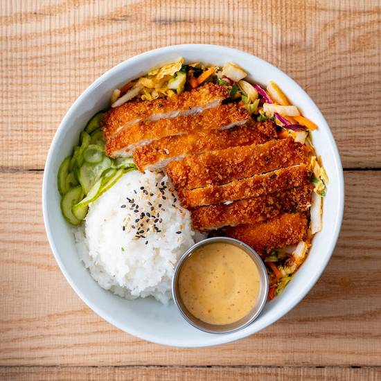 pacific bowl with katsu chicken