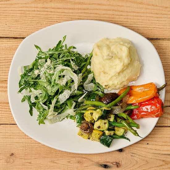 seasonal vegetable plate