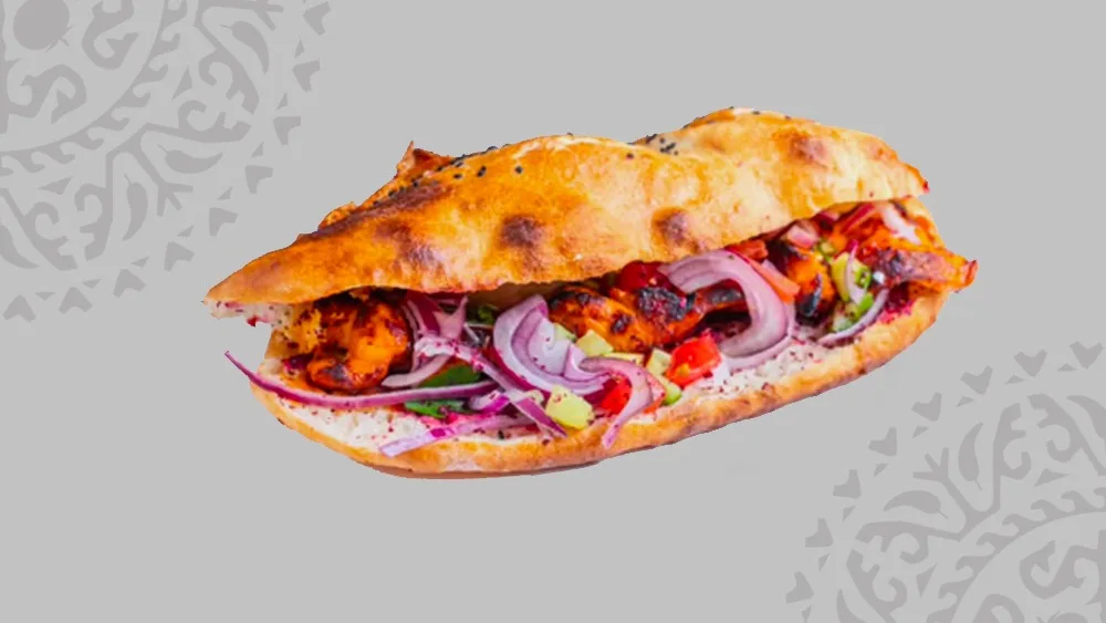 Təndir Çörəyində Toyuq Tikəsi