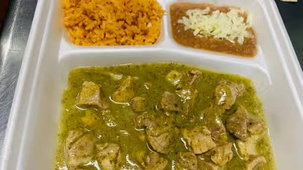 Chile Verde Lunch Plate