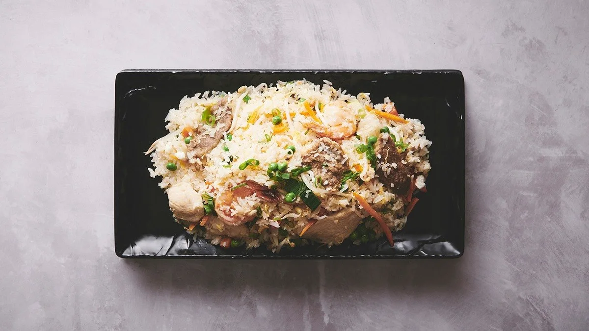 Stegte ris deluxe med grøntsager