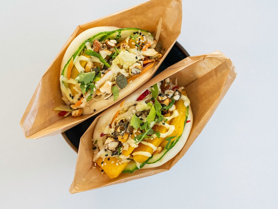 Pumpkin butter vege Bao buns