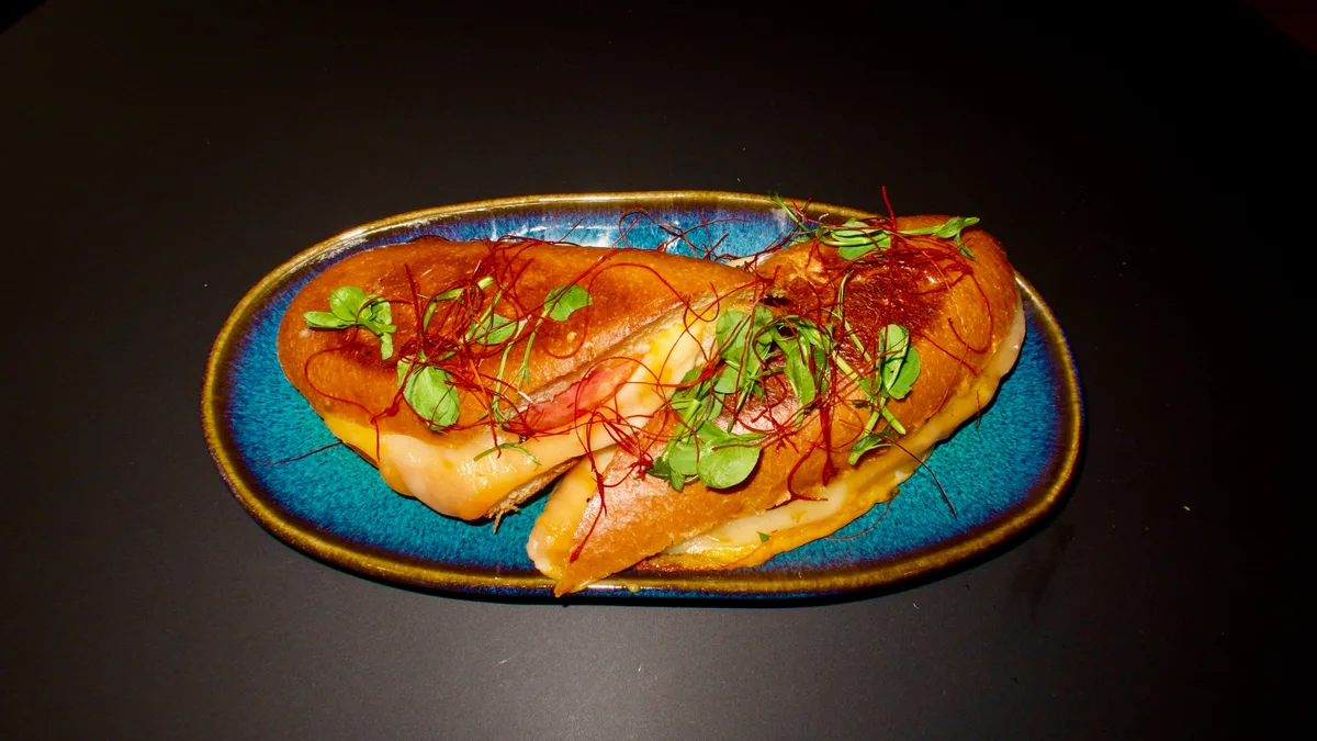 Grilled Iberico Salami Cheese Sandwich