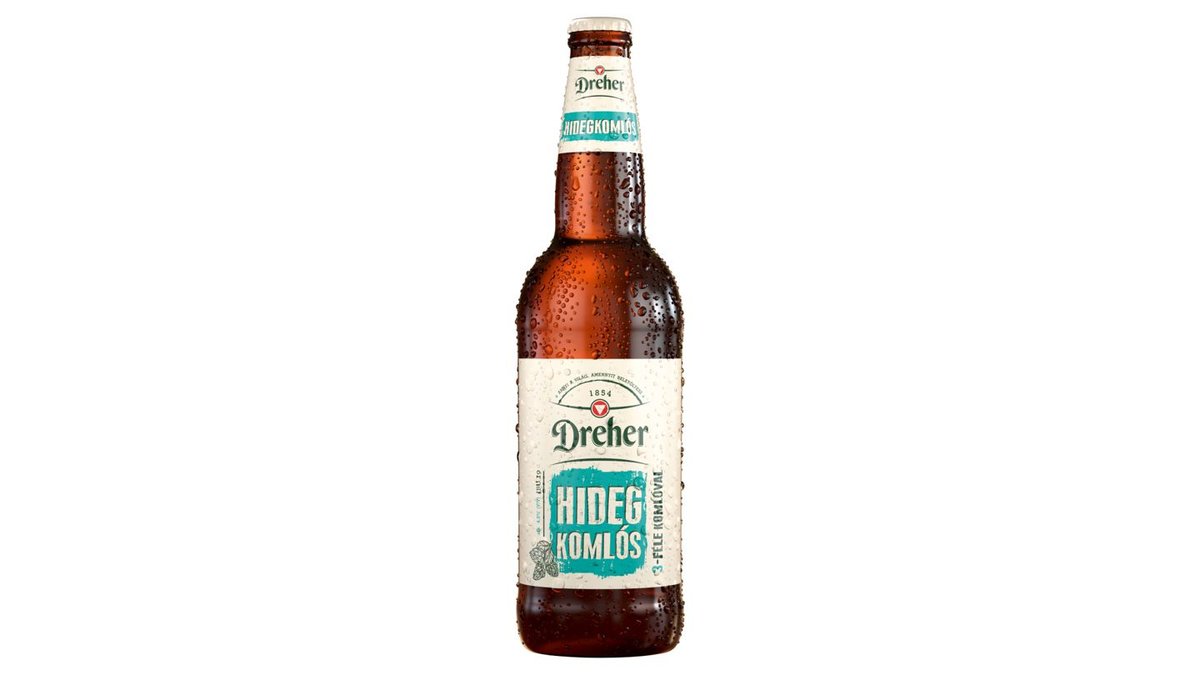 Dreher Hidegkomlós világos sör 4,5% 0,5 l