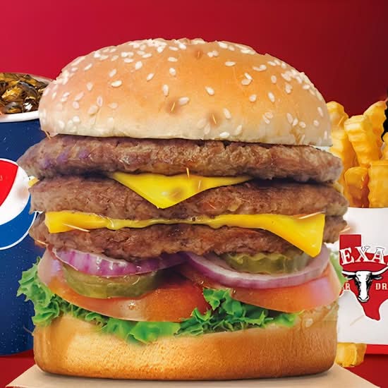#13. Triple Texas Cheeseburger