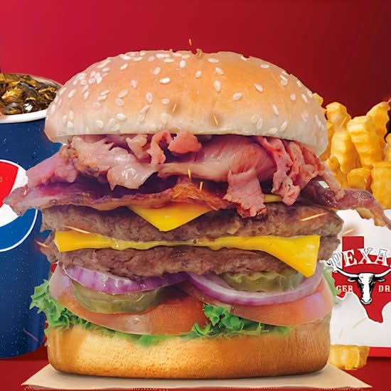 #15. Dbl Texas Bacon andPastrami Cheeseburger