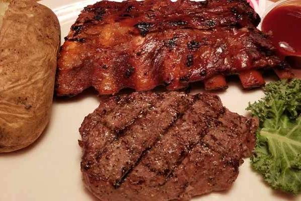 Baby Back BBQ Ribs and Top Sirloin (6 oz)