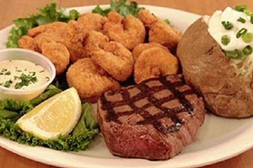 Steak and Fried Shrimp (6 oz)
