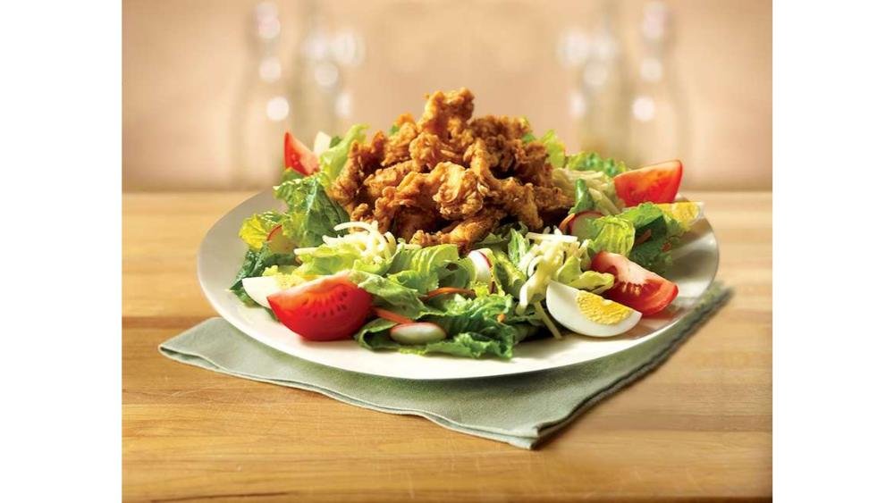 Cajun Fried Chicken Salad