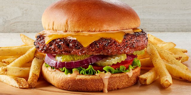 Beyond Meat Cheeseburger